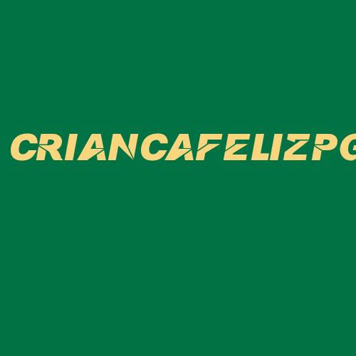 Logo da CRIANCAFELIZPG